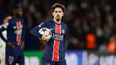 Paris saint germain midfielder vitinha