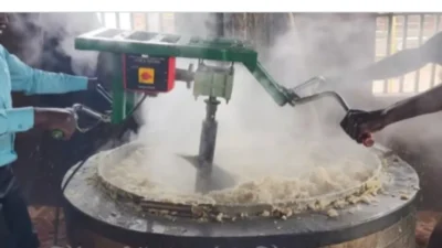 Power drill ugali cooking photo
