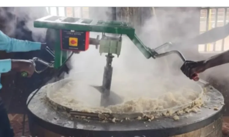Power drill ugali cooking photo