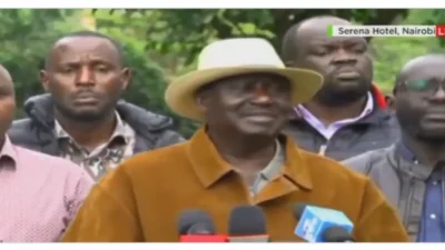 Raila odinga on sabasaba