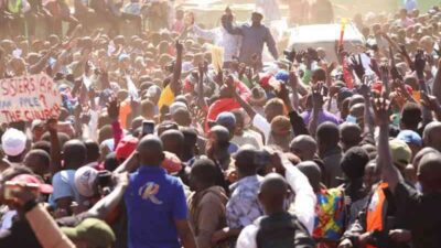 Raila and kamukunji photo