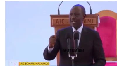 Ruto moral values parenting