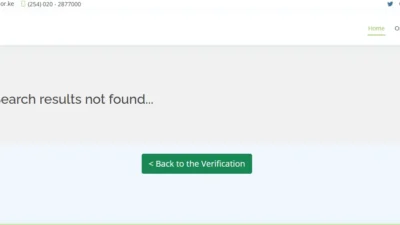 Search result not found iebc portal