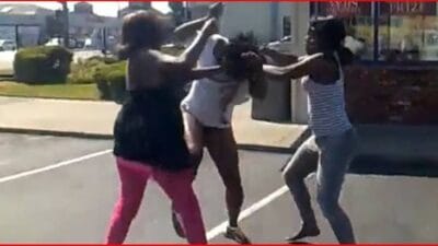 Women fighting for a man