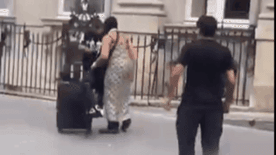 Antwerp muslim woman video