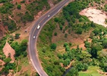Nithi bridge aerial photo