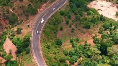Nithi bridge aerial photo