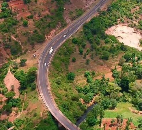 Nithi bridge aerial photo
