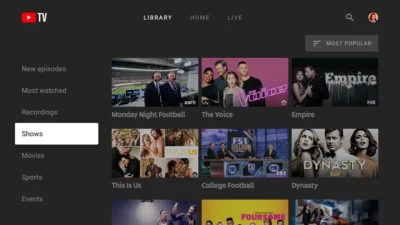 Youtube tv photo