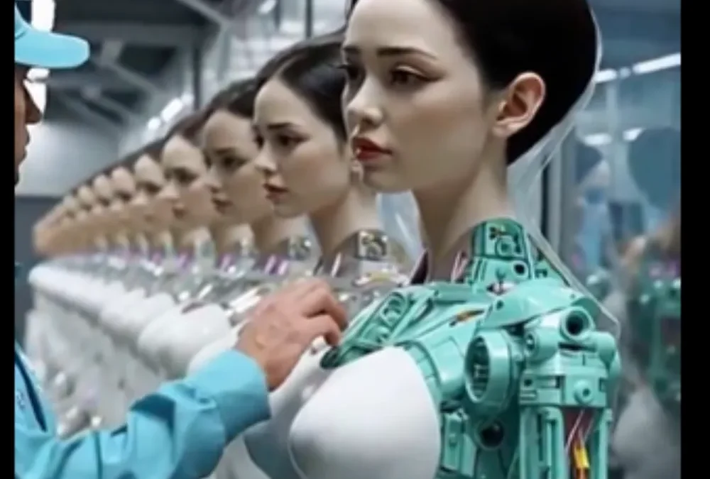 Humanoid robots designed as robot wives for men