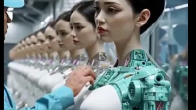 Humanoid robots designed as robot wives for men