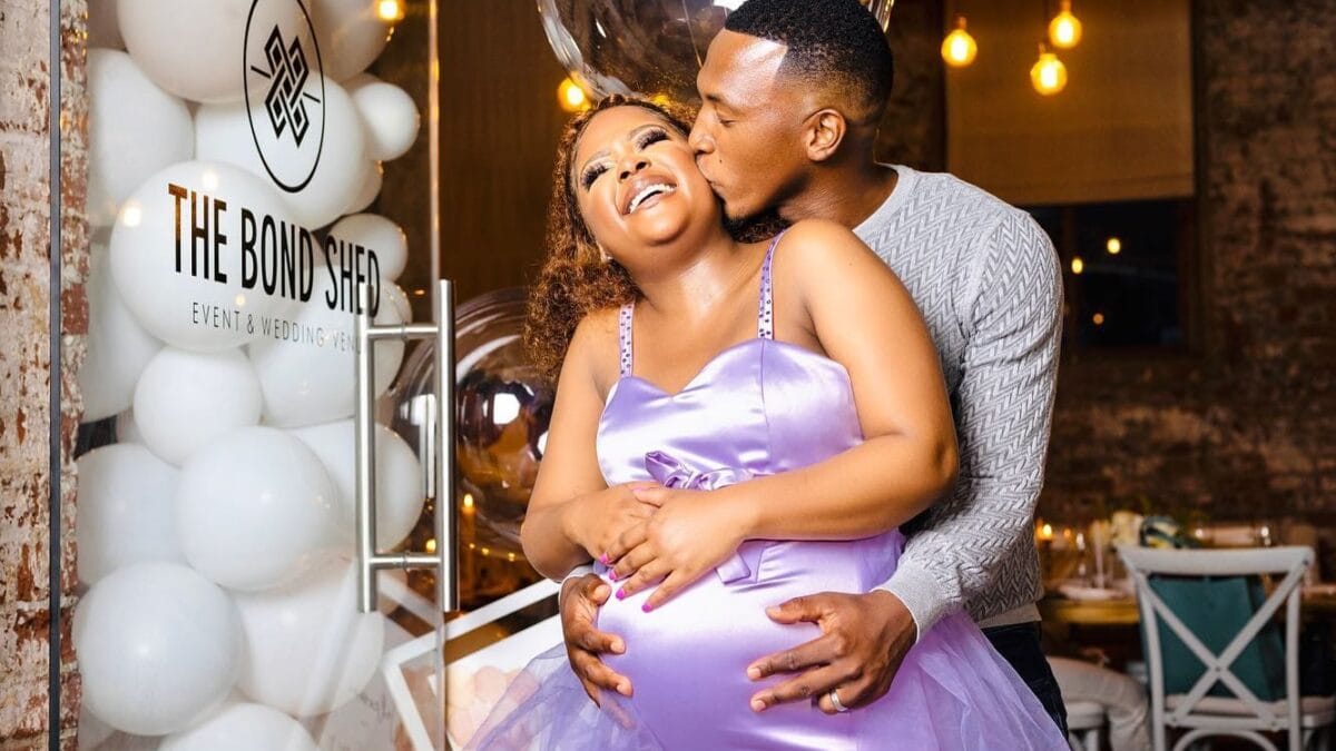 Dumi and wife zipho baby