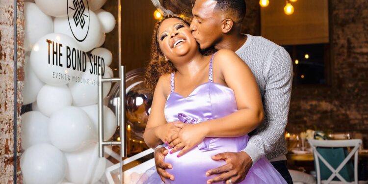 Dumi and wife zipho baby