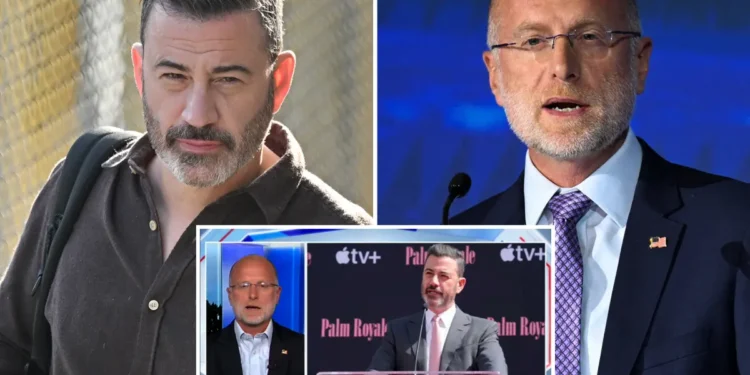 Kimmel disney brendan carr fcc clash