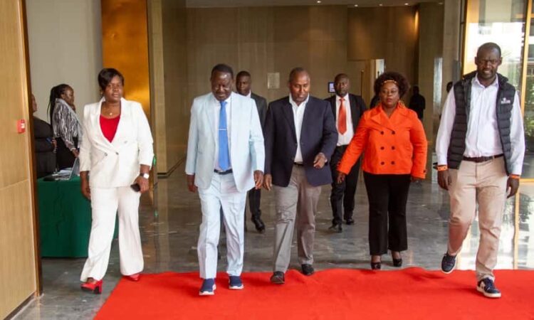 Odm pg underway. rt. hon. raila odinga chairing th