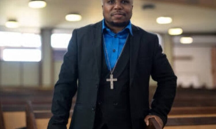 Pastor in church photo
