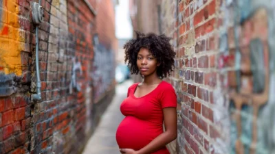 Pregnant woman photo