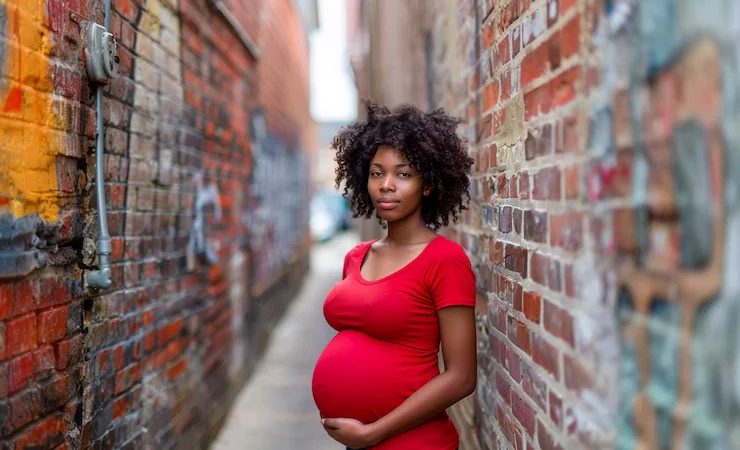 Pregnant woman photo