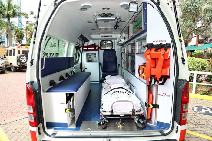 Ruto's ambulance