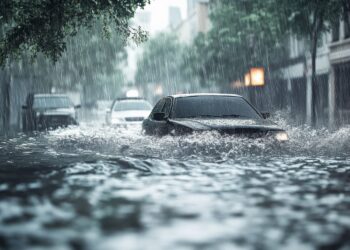 Cars emerged in water photo dr bokko