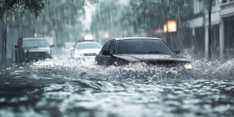 Cars emerged in water photo dr bokko