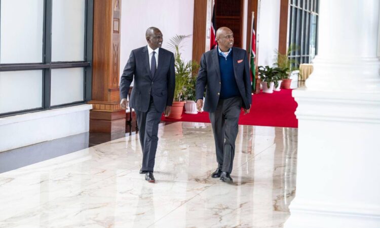 Gideon moi and ruto at statehouse