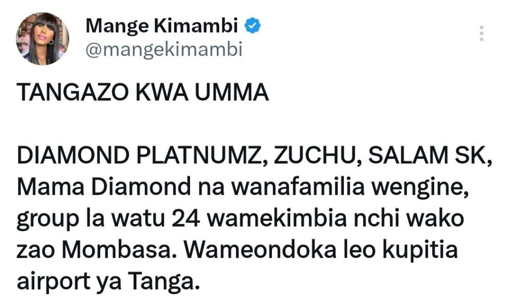 It is being alleged that some tanzanian celebritie