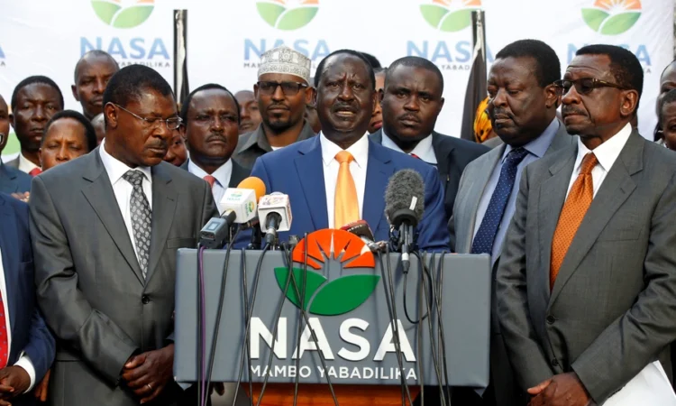 Kalonzo musyoka , mudavadi raila odinga nasa kenya election