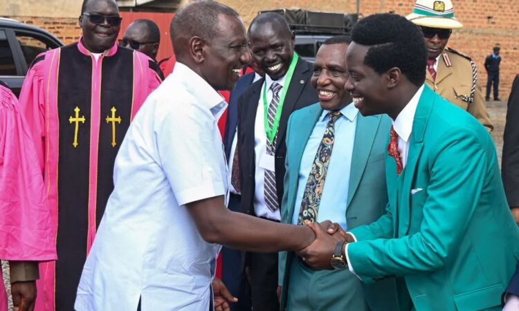 Kasmuel McOure and president Ruto