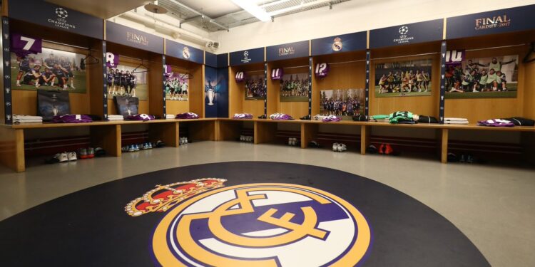 Real madrid dressing room