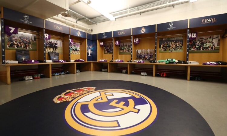Real madrid dressing room