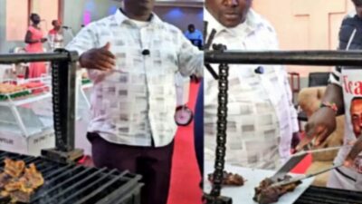 Victor kanyari photo in church grilling meat