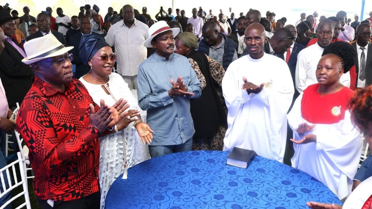 Kalonzo and Pastor Ezekiel in Emali