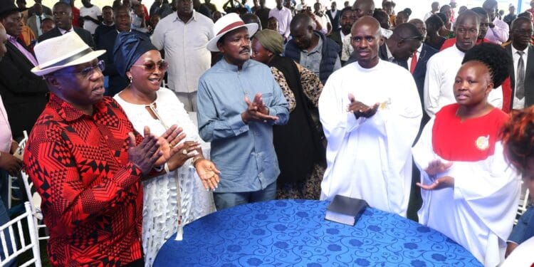 Kalonzo and Pastor Ezekiel in Emali