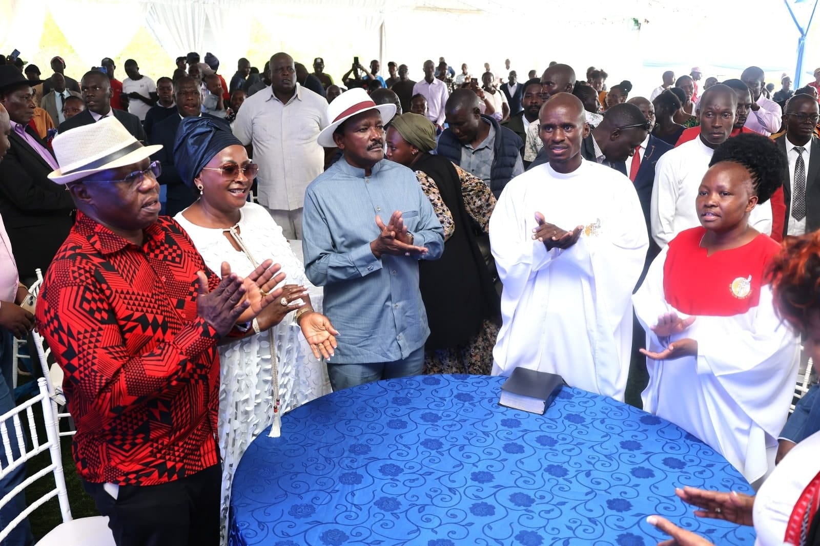Kalonzo and Pastor Ezekiel in Emali