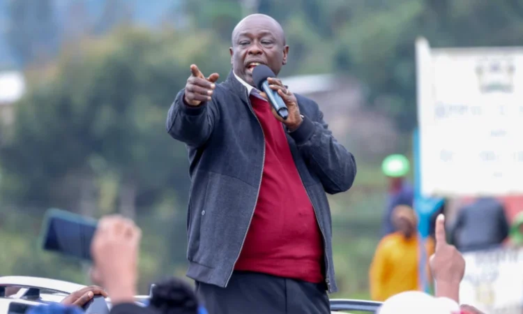 Rigathi gachagua revealing mbeerenorth premarked ballot papers