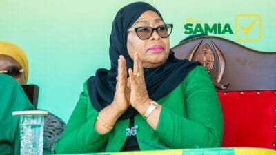 Tanzanian president samia suluhu hassan wins first
