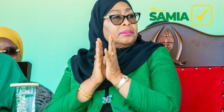 Tanzanian president samia suluhu hassan wins first
