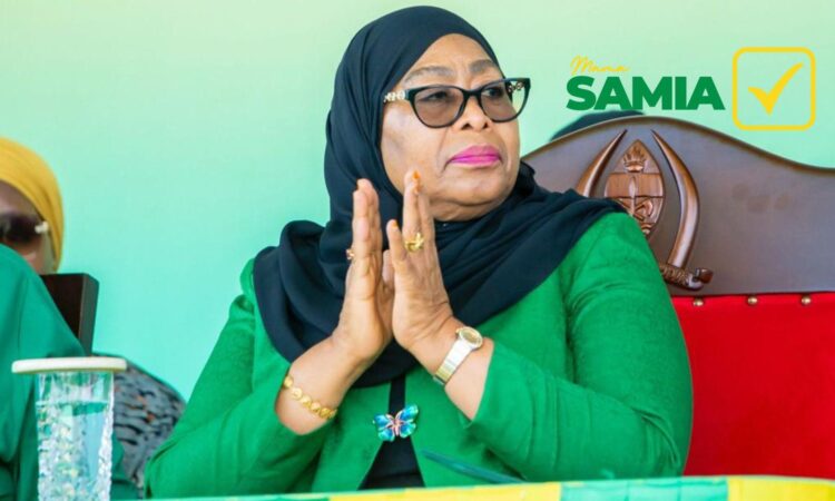 Tanzanian president samia suluhu hassan wins first