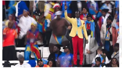 Lumumba statue man at AFCON real name Kuka Muladinga