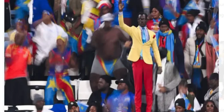 Lumumba statue man at AFCON real name Kuka Muladinga