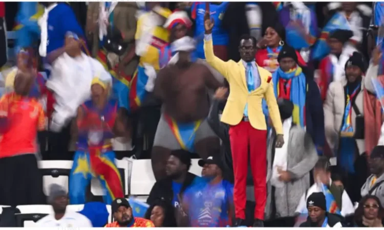 Lumumba statue man at AFCON real name Kuka Muladinga