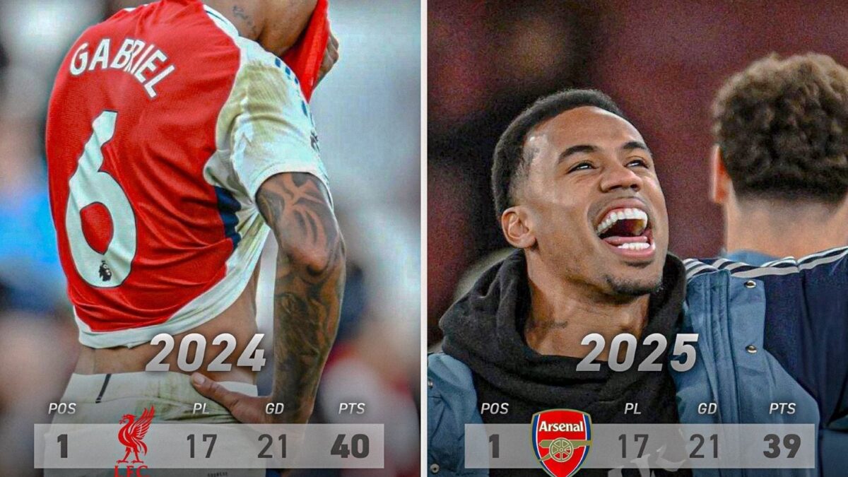 Premier League table at Christmas 2024 and