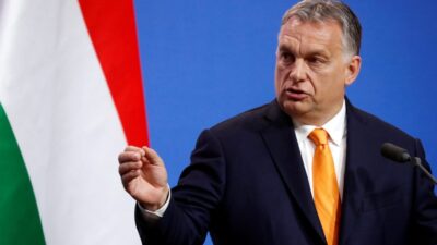 Italian Deputy PM Salvini and Hungarian PM Orban hold a joint news conference in Budapest