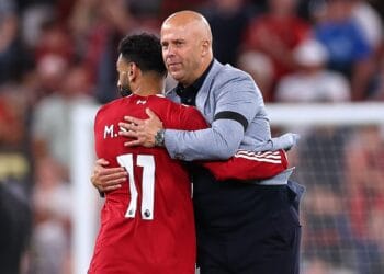 Mo salah liverpool boss arne slot photo