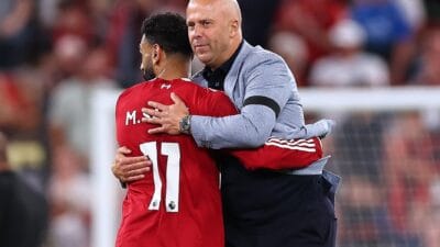 Mo salah liverpool boss arne slot photo