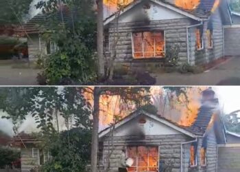 A 40 year old man in Nyeri sets his parents home o