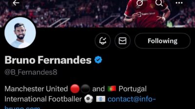 Bruno Fernandes account was hacked Hereβs a thread