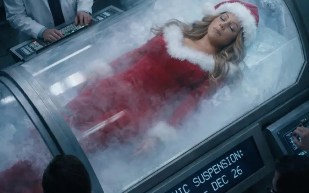 Mariah Carey being cryogenically frozen until