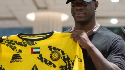 Mario Balotelli has arrived in Dubai